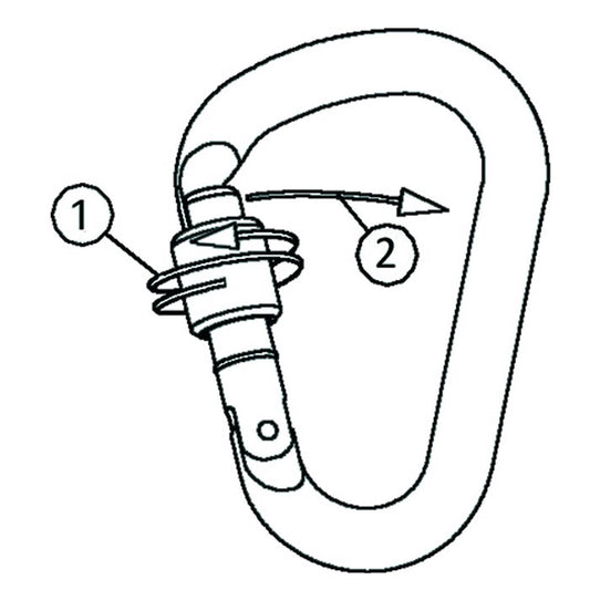 HMS SCREW carabiner - TEE-UU