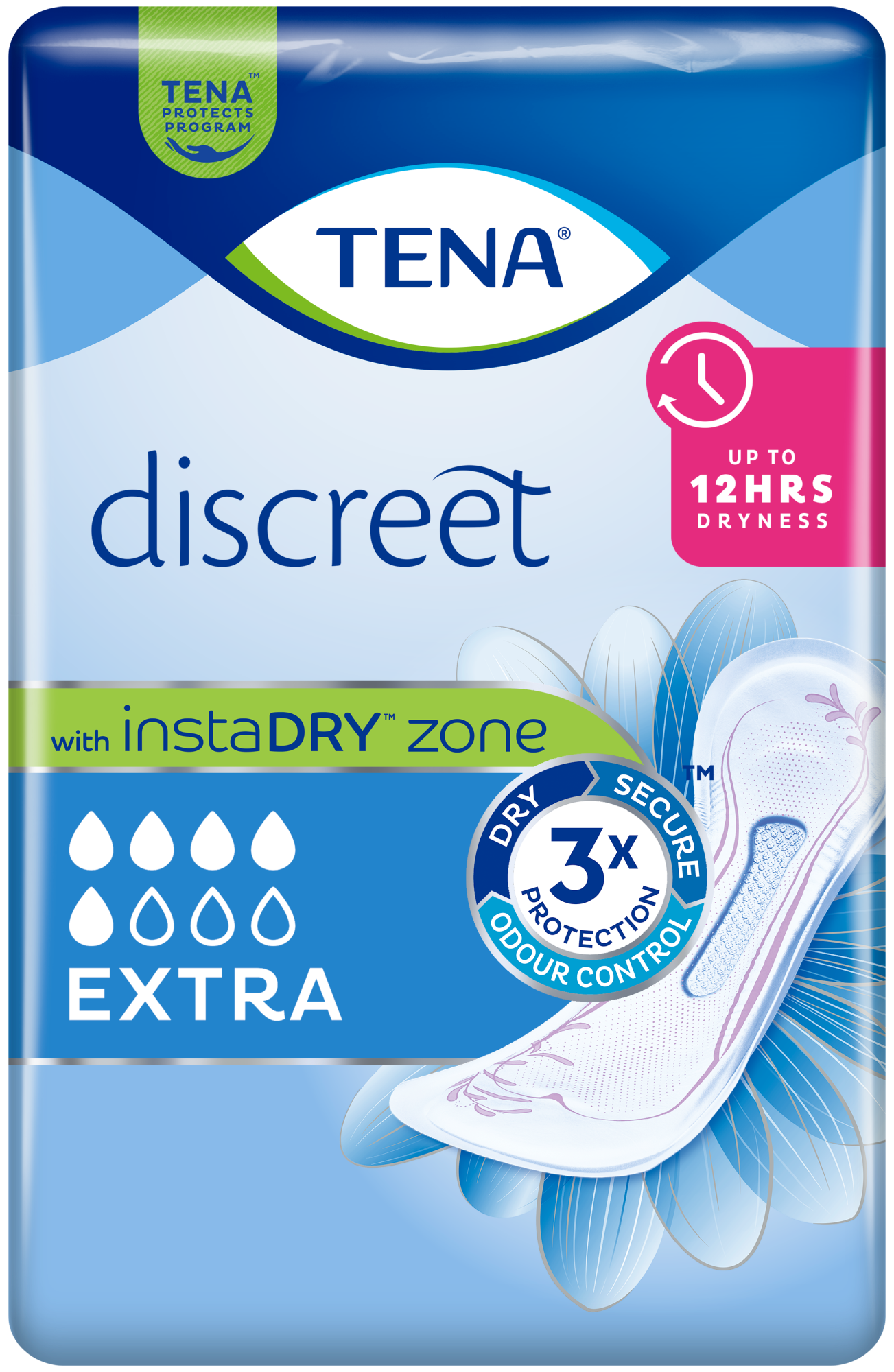 TENA Discreet Extra - Pack of 10 -