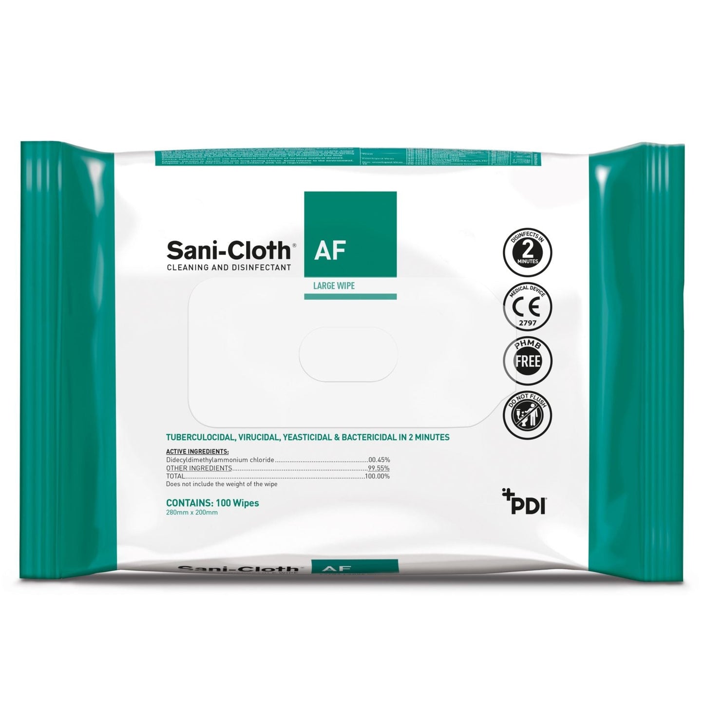 PDI Sani Cloth Wipes - Universal Disinfectant Wipes x 100 - Clearance - PDI