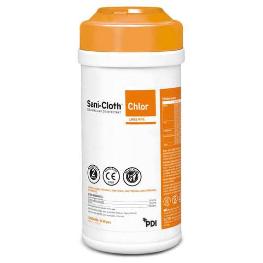 PDI Sani Cloth Chlor - Disinfectant Wipes x 50 - Clearance