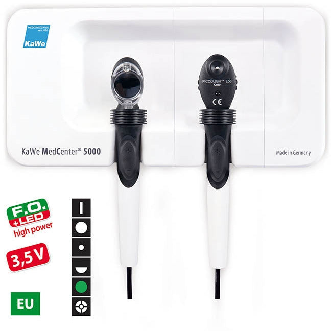 KaWe MedCenter 5000 Wall Mounted Diagnostic Set - Fibre Optic - KaWe