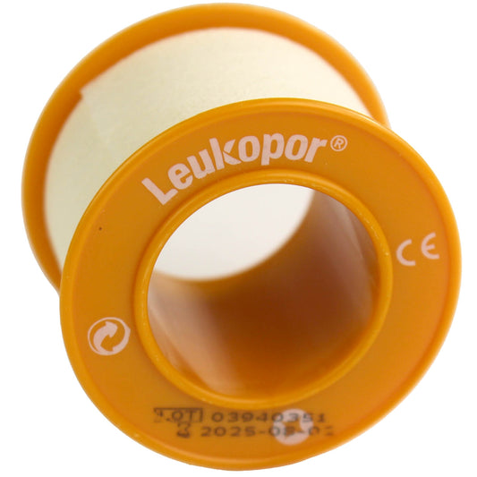 Leukopor 2.5cm x 5m Zinc Oxide Adhesive Tape per roll