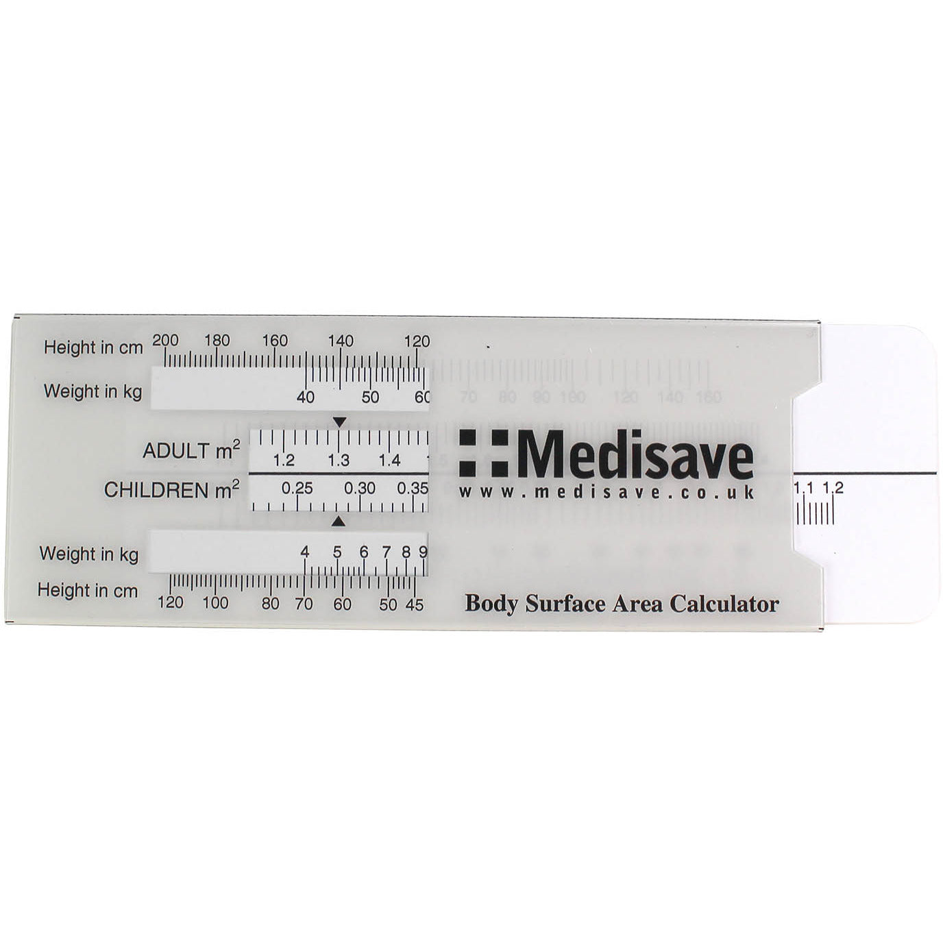 Mini Body Surface Area Calculator - Medisave Professional