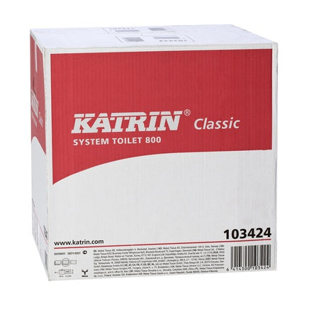 Katrin Classic System Roll Towel & White Inclusive System Towel Dispenser - Bunzl Clean