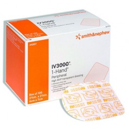 OPSITE IV3000 7cm x 9cm Ported/Periphal Box of 100 - Smith & Nephew
