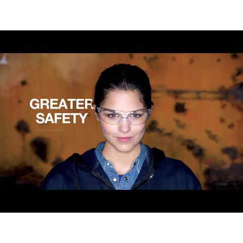 Rush+ Small Safety Glasses - White and Blue - Bolle