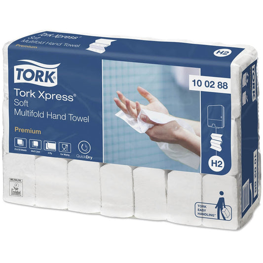 Tork Xpress Soft Multifold Hand Towel 2Ply - 100288 - Case of 21 Rolls x 110 Sheets