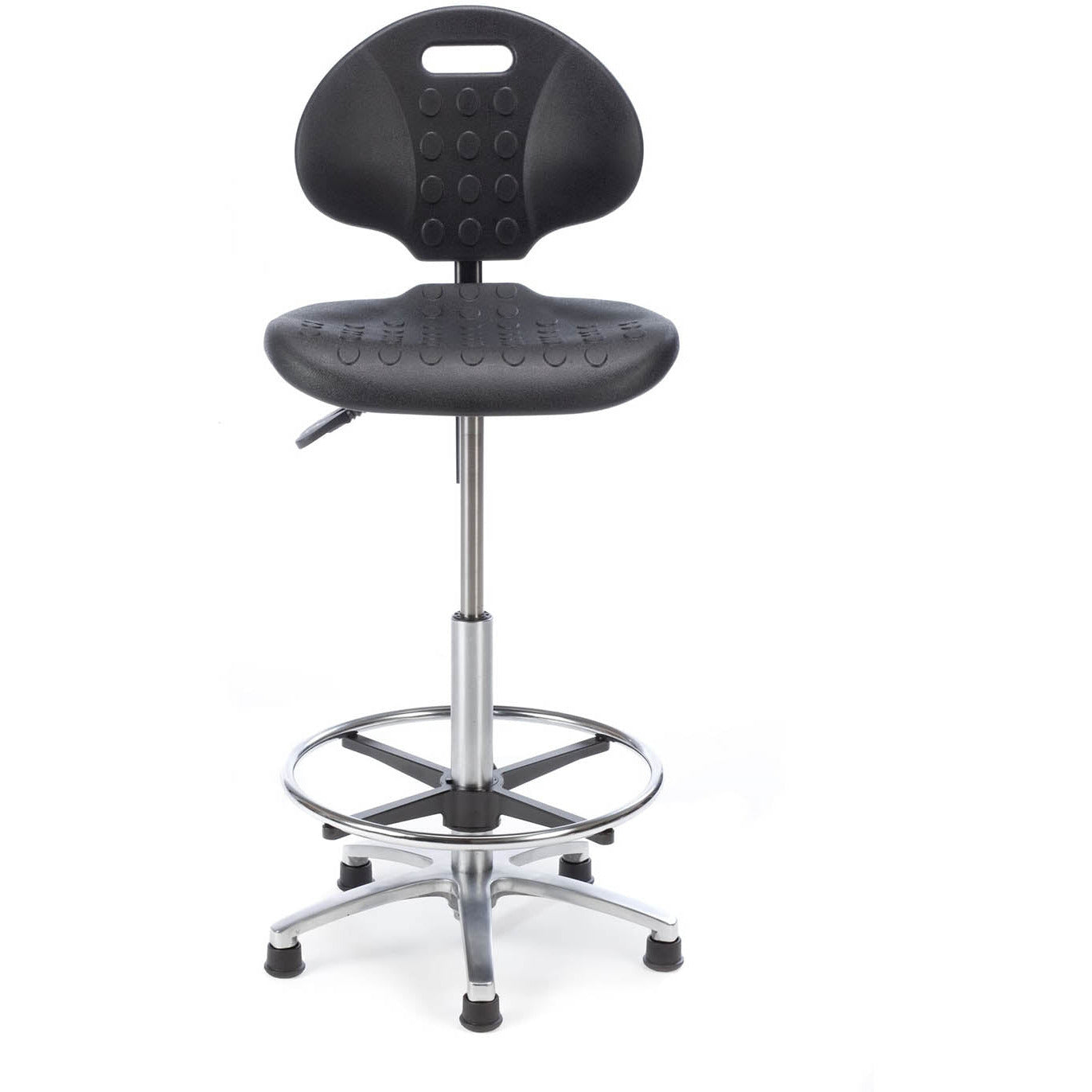 Laboratory Chair - High Variant (54-74cm) with Foot Ring - Plinth Medical