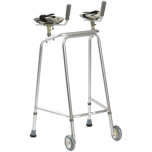 Ultra Narrow Walking Frame with Forearm Platform and Wheels - Large