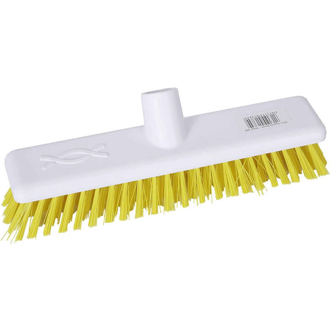 12" Washable Broom - Stiff Bristles -