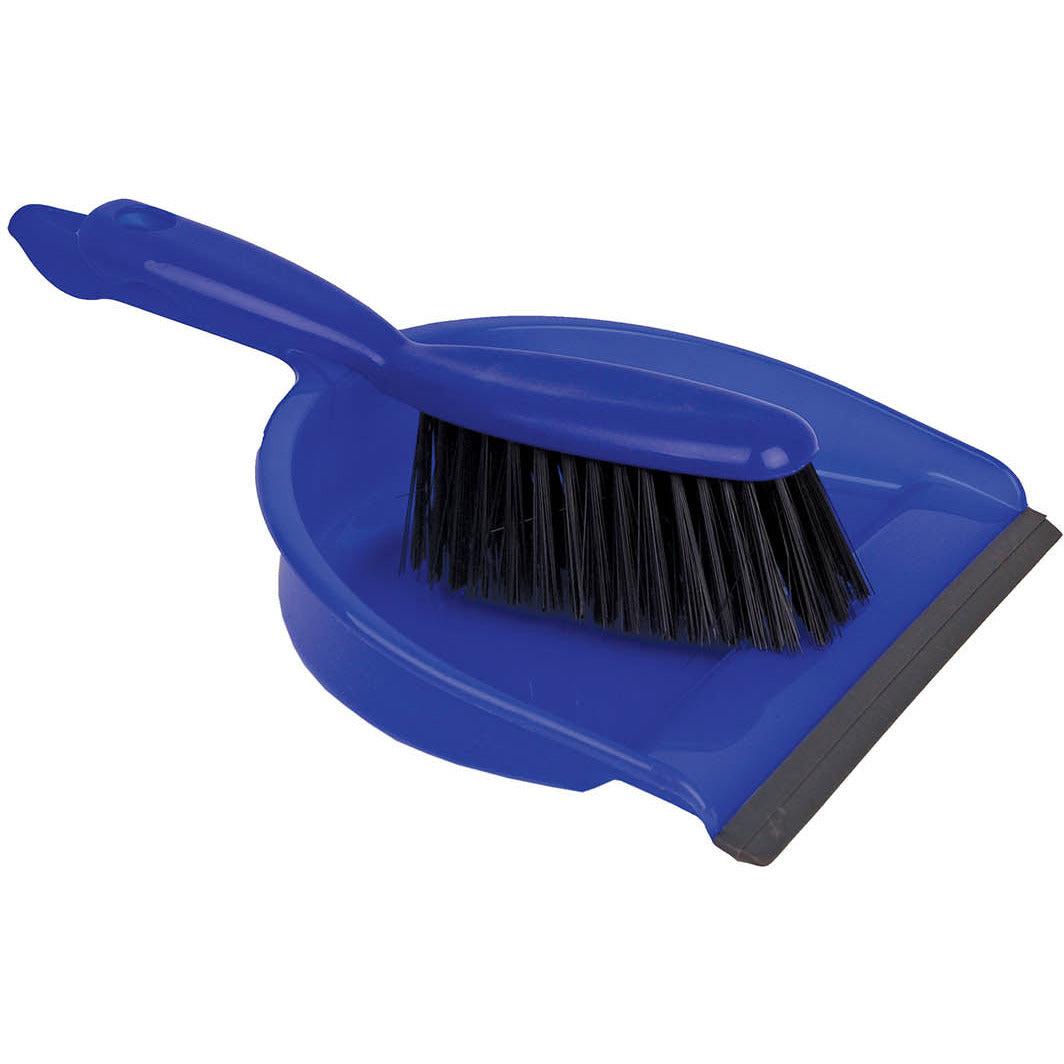 Professional Dustpan & Brush Set Stiff Bristles