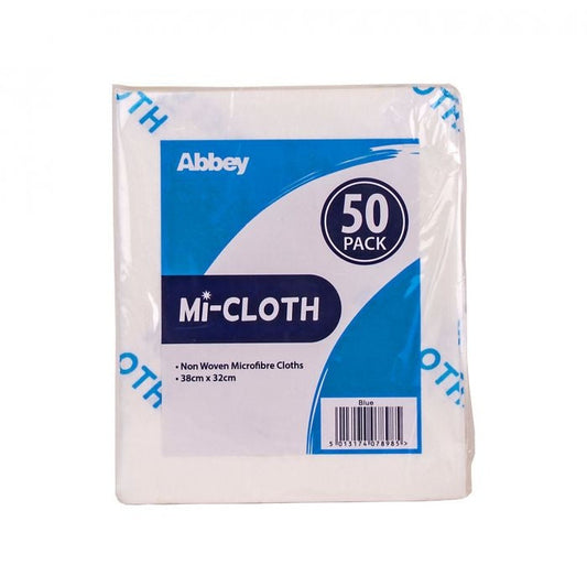 Mi-cloth non woven microfibre cloth plain bag - 50 sheets 38 x 32cm - RED 50gsm