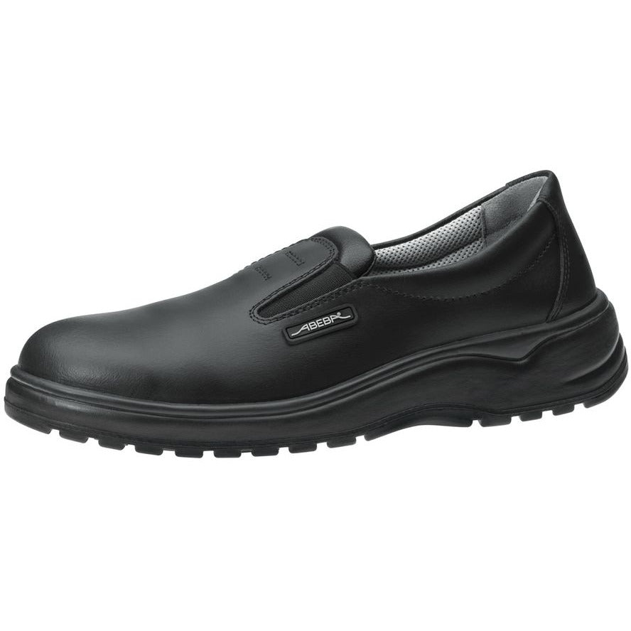 Abeba "Light" Steel Toe-Capped Nursing Shoes - Smooth Black Leather -