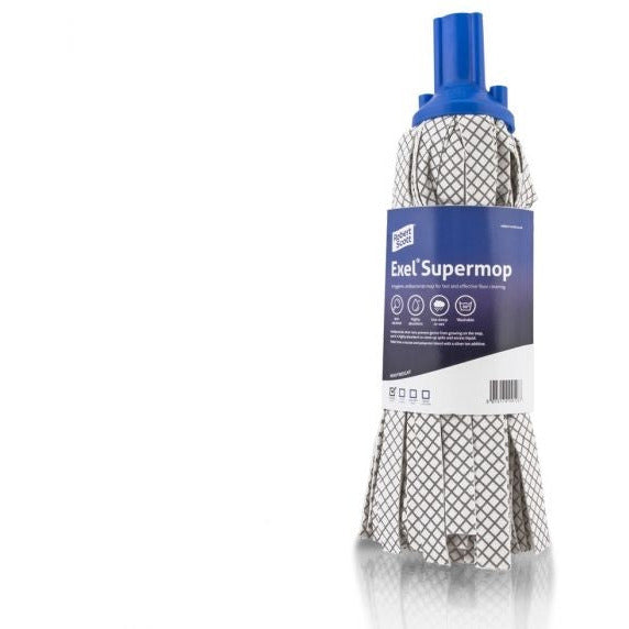Excel Supermop HEAD - Antibacterial - Blue - Robert Scott