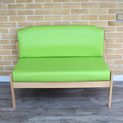 Needham Low Back 2-Seater Chair - CITRUS GREEN