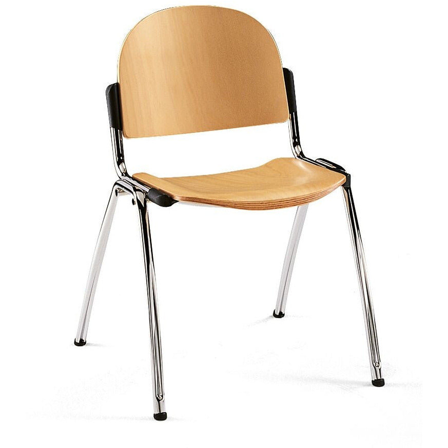 Thorndon Stacking Wooden Conference Chair - Plinth Medical