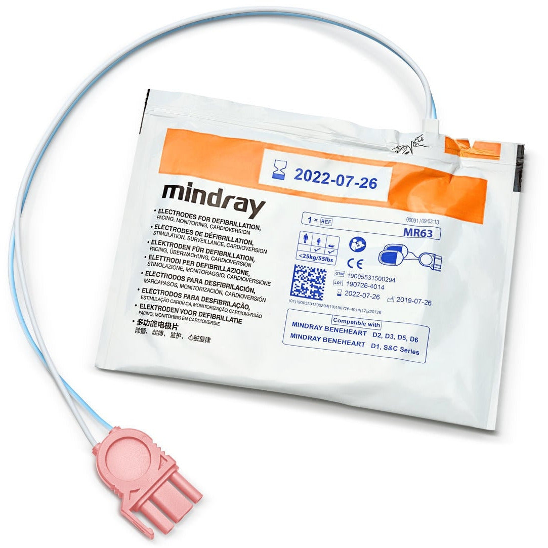 Mindray MR63 Child Auto ID Electrode Disposable Pads - Pack Of 5 - Apex