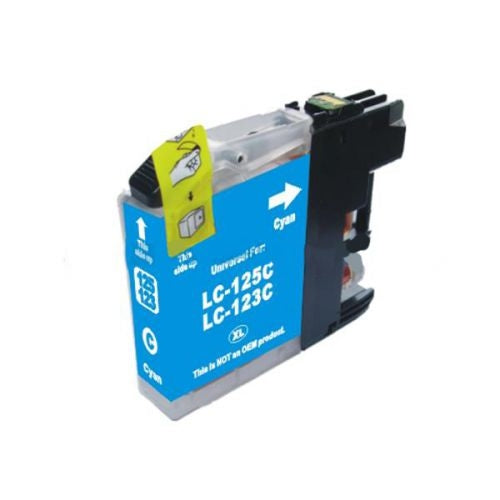 Brother LC123C Cyan Ink Cartridge - Compatible