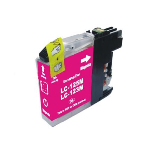 Brother LC123M Magenta Ink Cartridge - Compatible