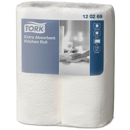 Tork Extra Absorbent Kitchen Roll 2Ply - 120269 - 23cm x 15.4m