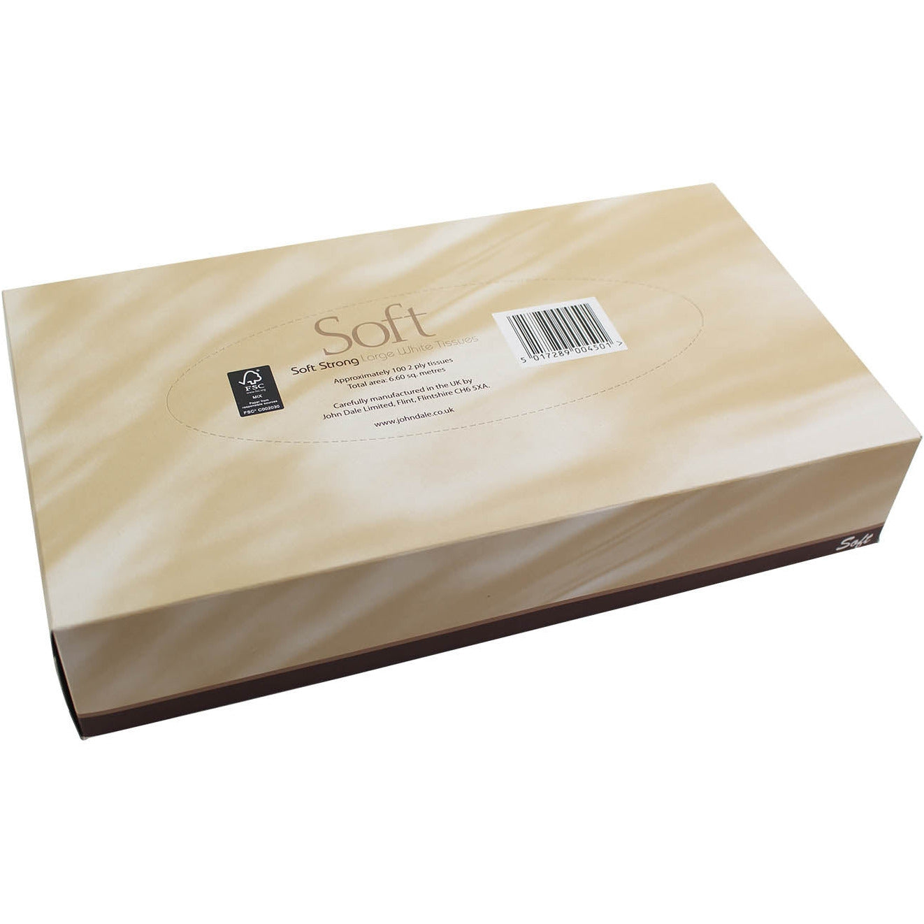 Optimum White Facial Tissue 2ply - 100 sheets - Case of 24 - Northwood