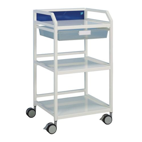Howarth Trolley 960 x 565 x 450mm Full Width Shelves-Blue - Doherty