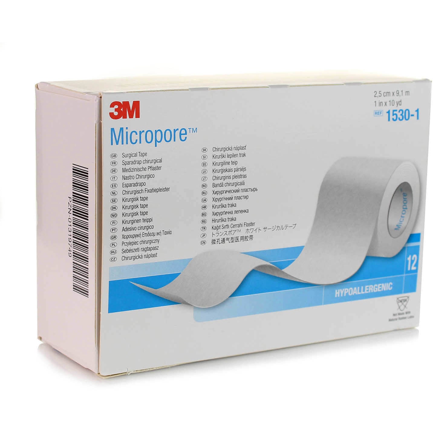 3M Micropore Surgical Tape 2.5cm x 9.14m - SINGLE