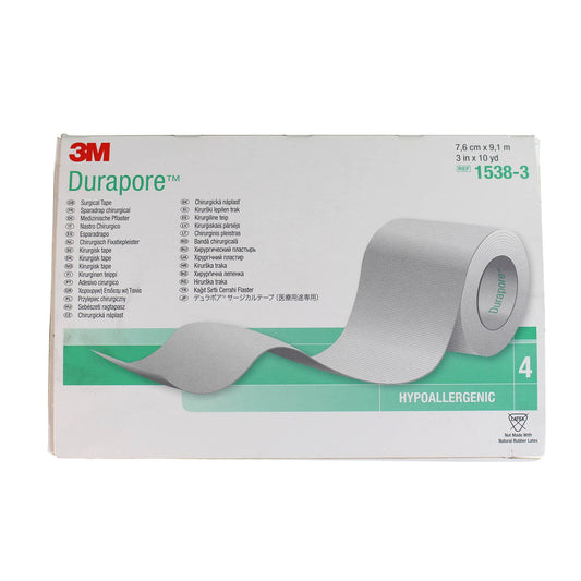 3M™ Durapore Surgical Tape 7.5cm x 9.14m - Box of 4