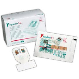 3M Tegaderm Paediatric Peripheral IV Dressing - 5cm x 5.7cm x 100 -