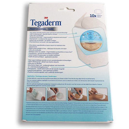 3M™ Tegaderm Transparent Film Dressing 12 x 12cm - Box of 10 - 3M