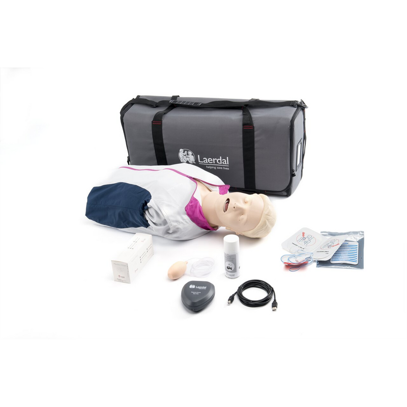 Resusci Anne QCPR AED Airway Head Torso with Carry Bag - Laerdal