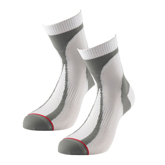 Race Sock - White/Grey -