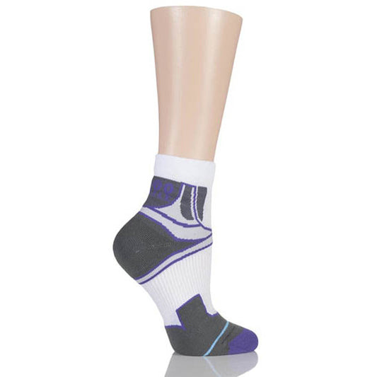Cross Sport Sock - White/Purple -