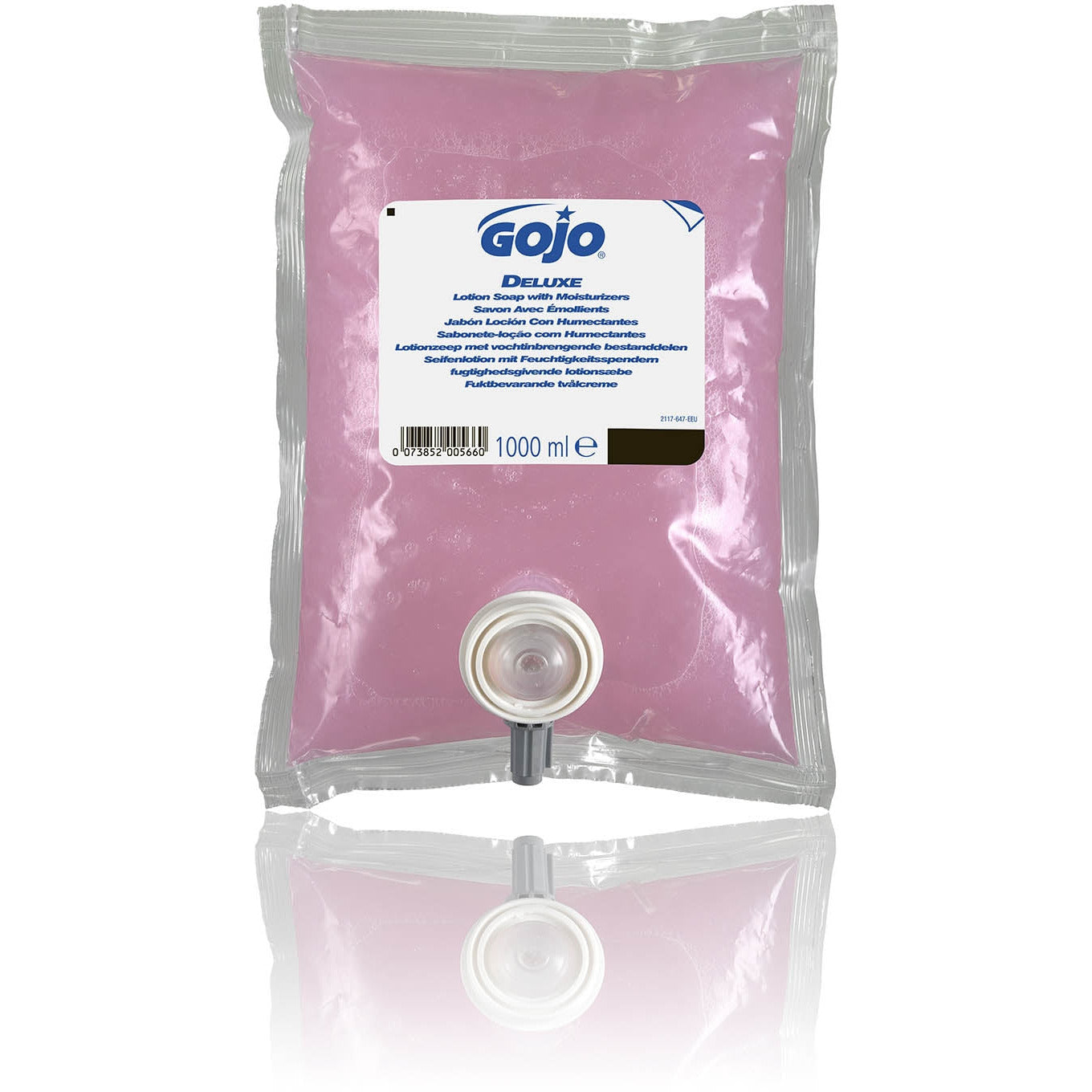 GoJo Deluxe Lotion Soap - with Moisturiser- 1000ml - Bunzl Catering Supplies