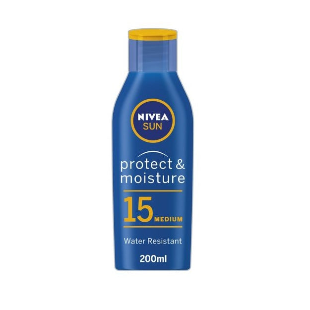 NIVEA Suncream Lotion SPF15 - Protect & Moisture - 200ml - Nivea