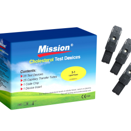 Mission Cholesterol 3-1 Lipid Panel Test Pack of 25 Test Cassettes