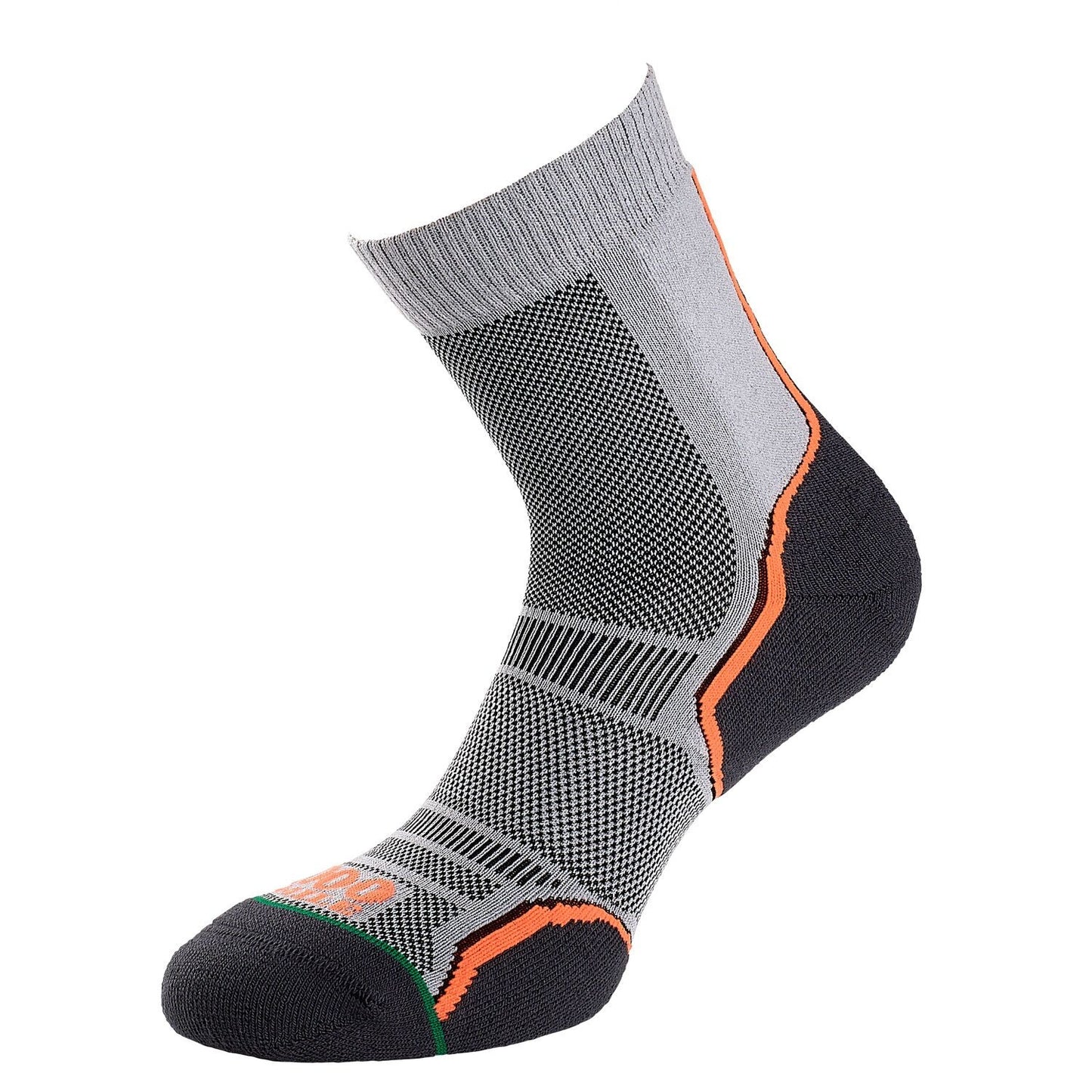 Trail Sock - 2 Pairs - Grey/Orange -