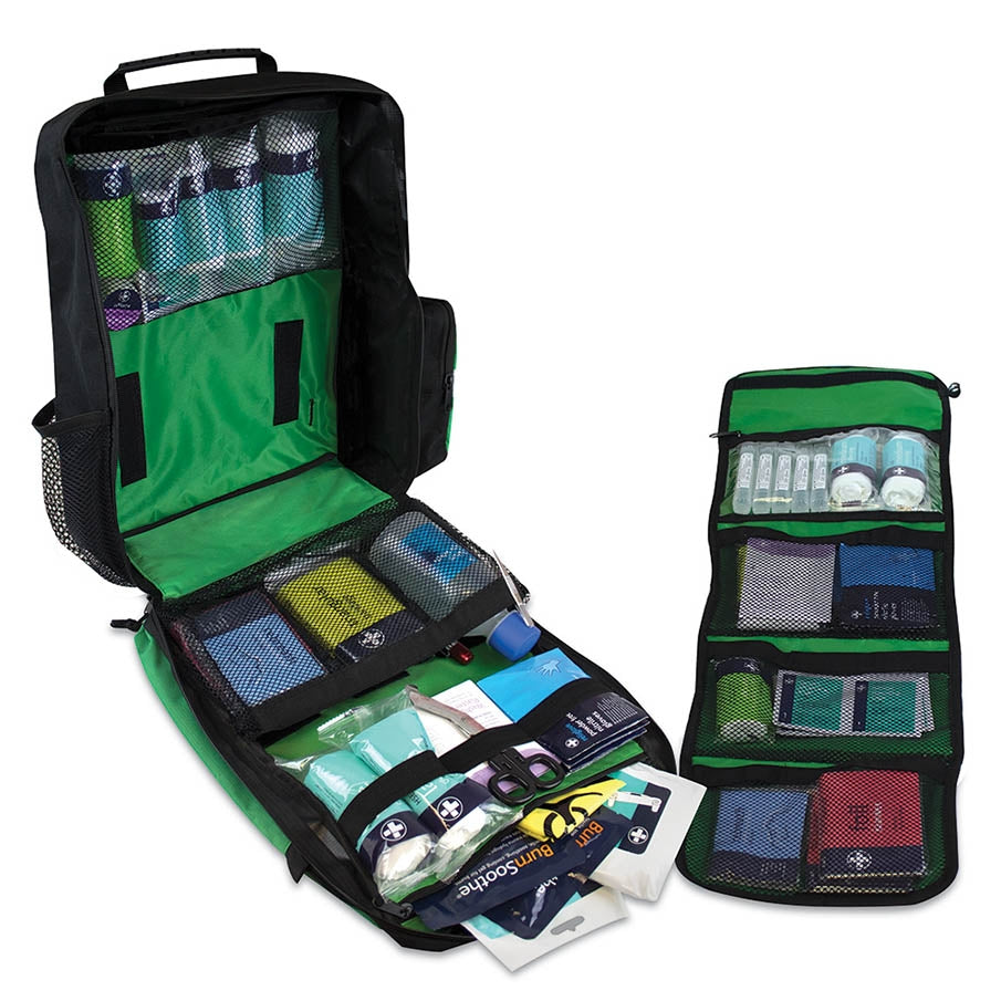 School Trip Kit in Green Rucksack - Reliance