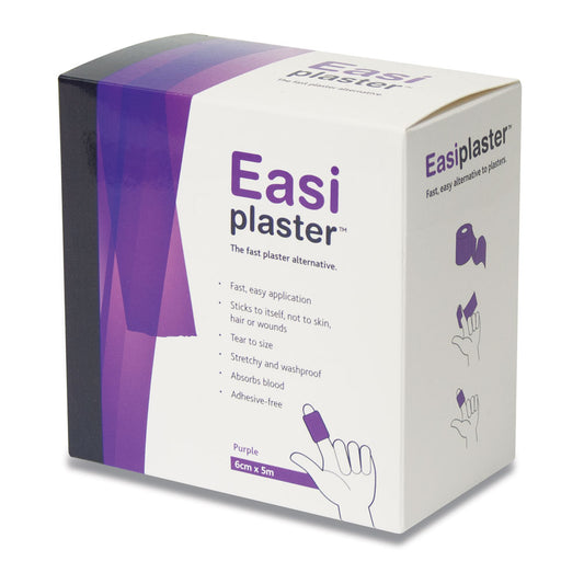 Easiplaster Self-Adhesive Plaster Tape 6cm x 5m - Purple -