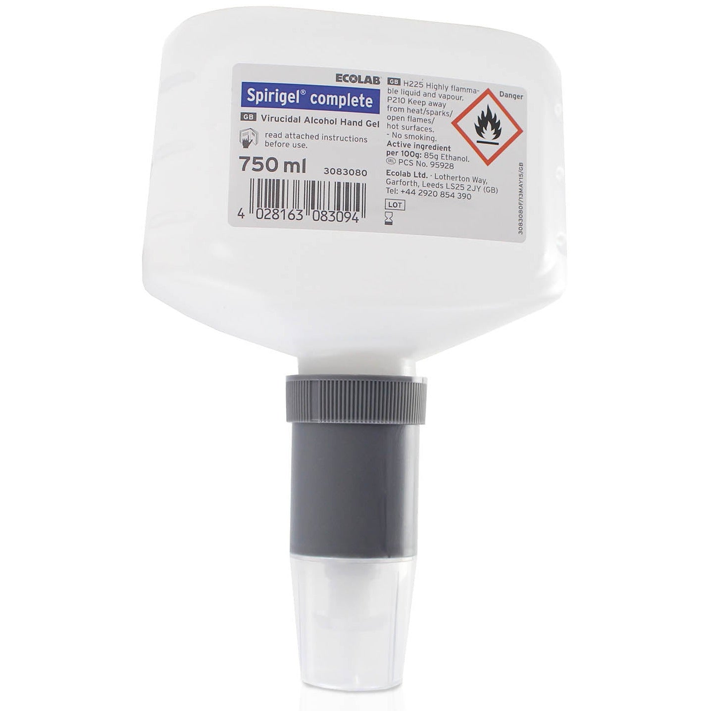 Spirigel Complete Virucidal Alcohol Hand Gel - 750ml - Ecolab