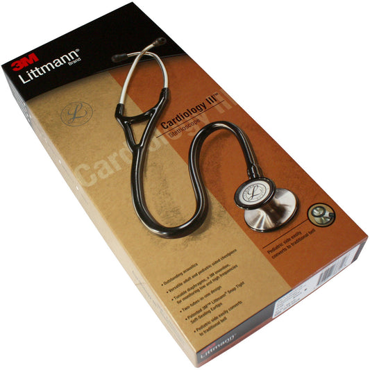 Littmann Cardiology III Stethoscope: Black 3128 -