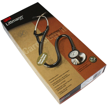 Littmann Cardiology III Stethoscope: Black & Brass 3128BRASS
