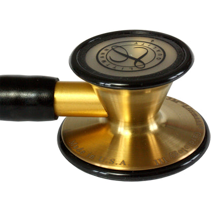 Littmann Cardiology III Stethoscope: Black & Brass 3128BRASS