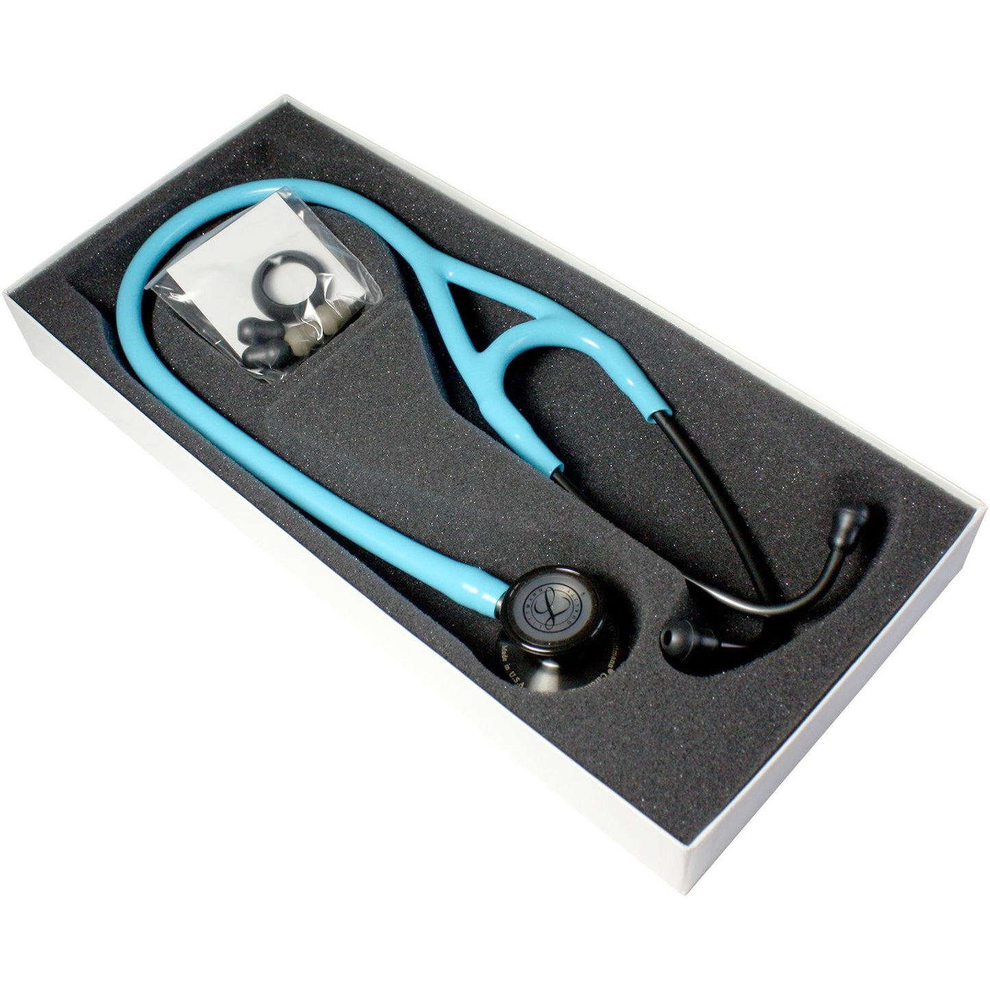 Littmann Cardiology III Stethoscope: Turquoise & Smoke 3159