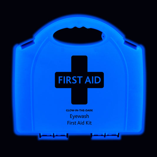 Eye Wash First Aid Kit in Glow In The Dark Aura Box
