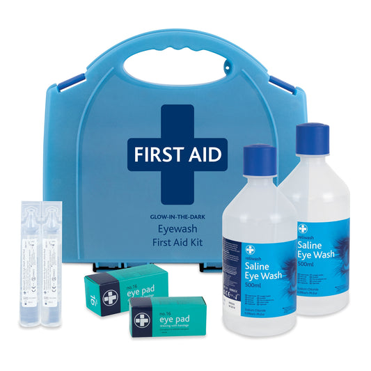 Eye Wash First Aid Kit in Glow In The Dark Aura Box - Reliance