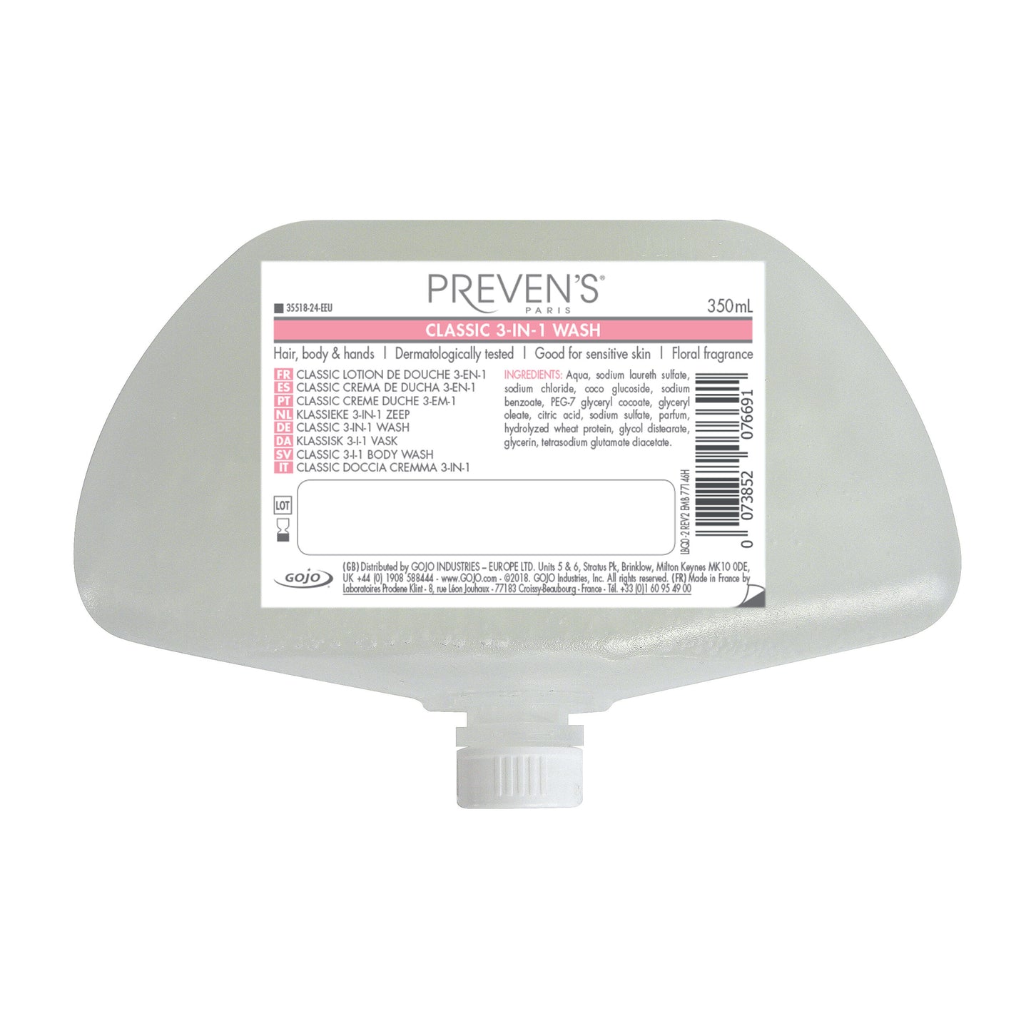 Preven's Paris Natural Classic 3-in-1 Wash - Purell