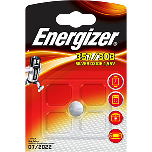 Energizer 357/303 Silver Oxide 1.55V - Box of 10