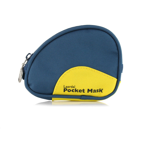 Laerdal Pocket Mask in Soft Pouch Blue with Wipe and Gloves -