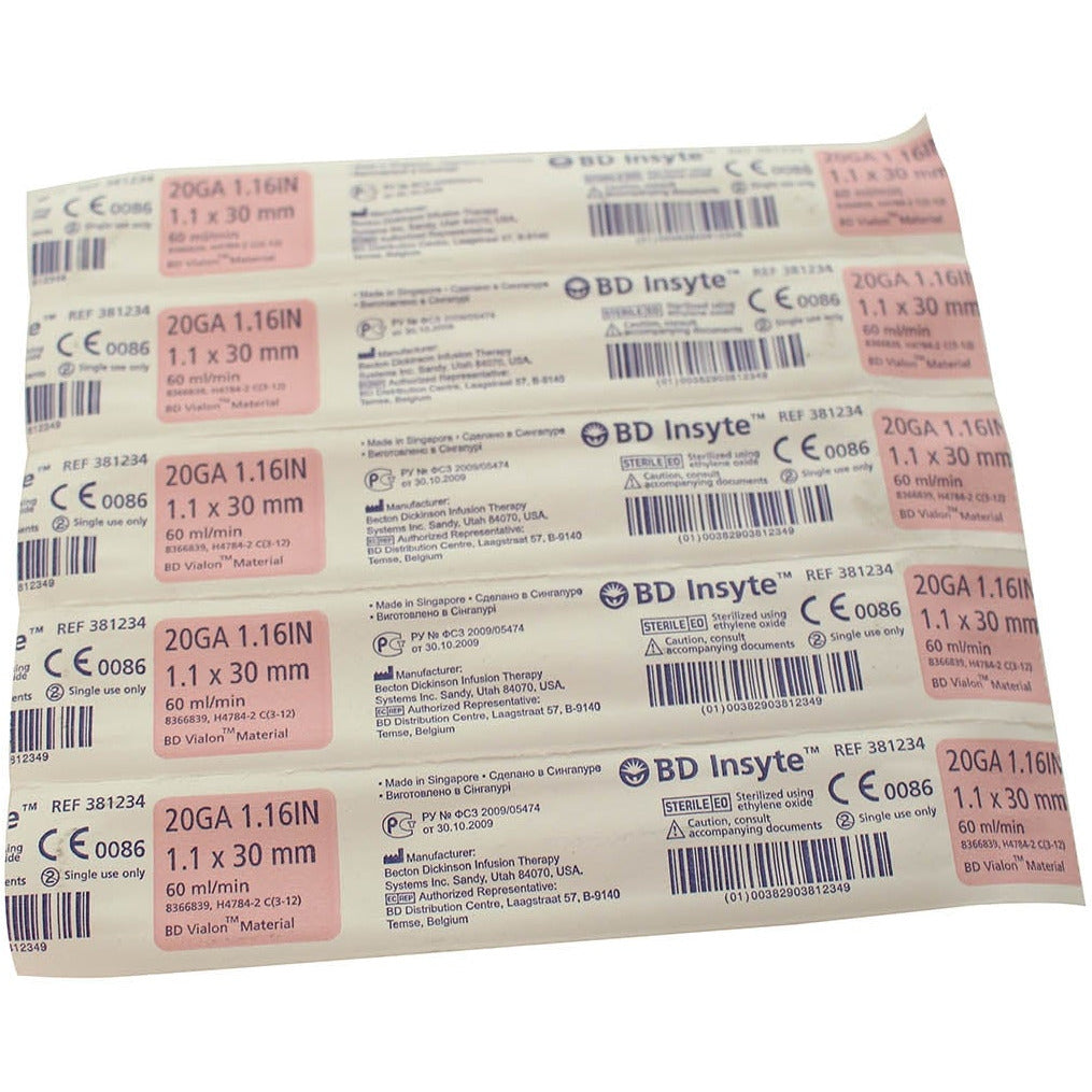 BD Insyte IV Catheter - 20g 30mm Non-Ported x 50 - Becton Dickinson